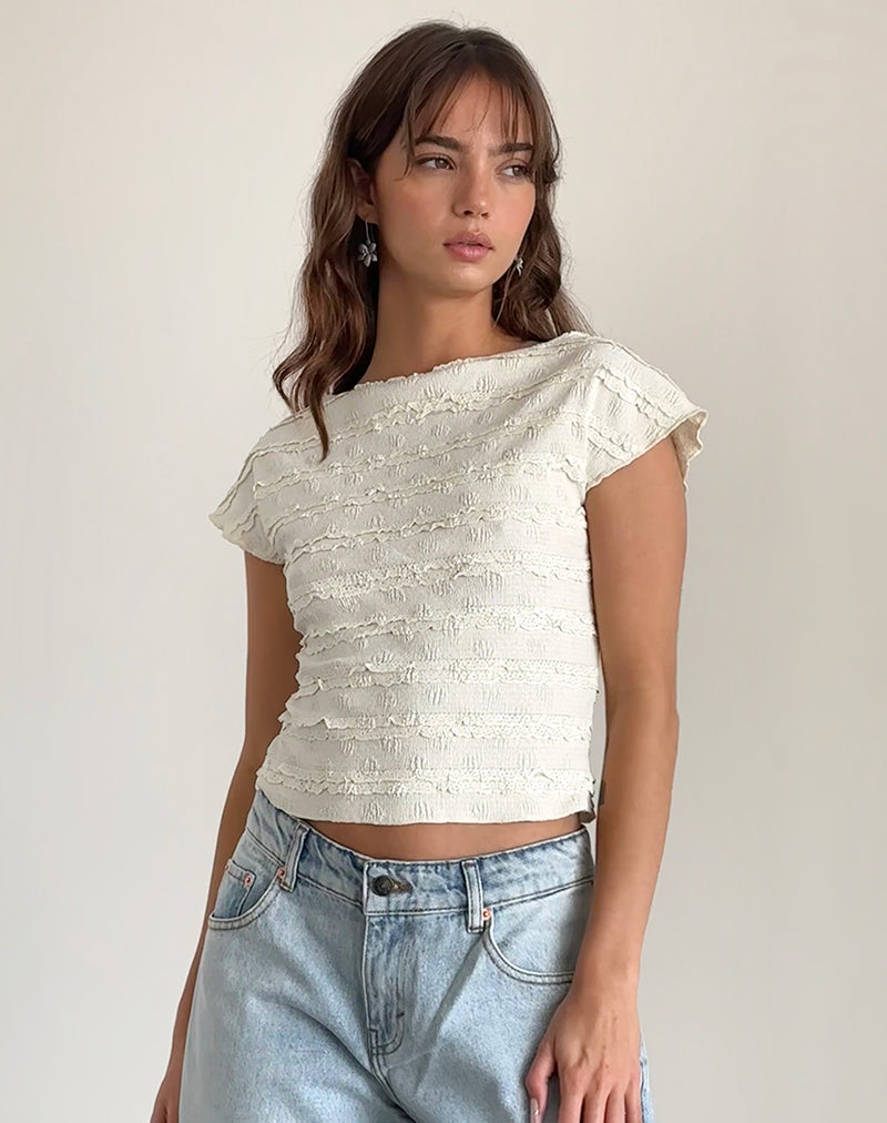 Bild von Nova Top in Crinkle Ivory