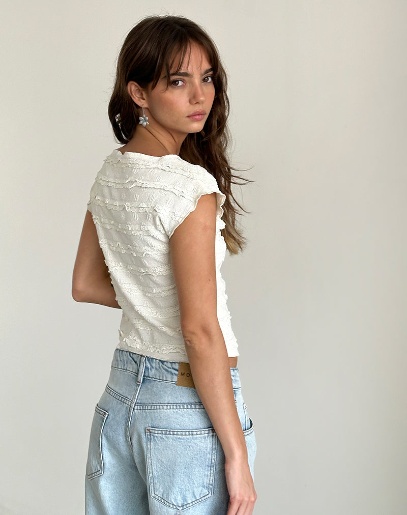 Bild von Nova Top in Crinkle Ivory