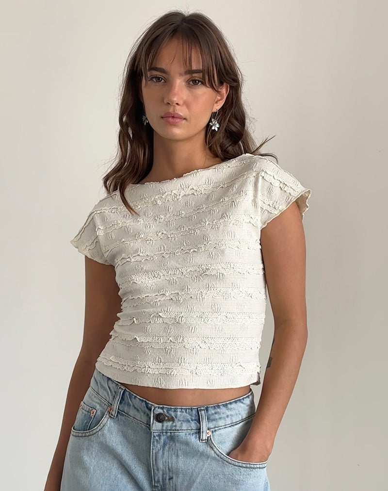 Bild von Nova Top in Crinkle Ivory