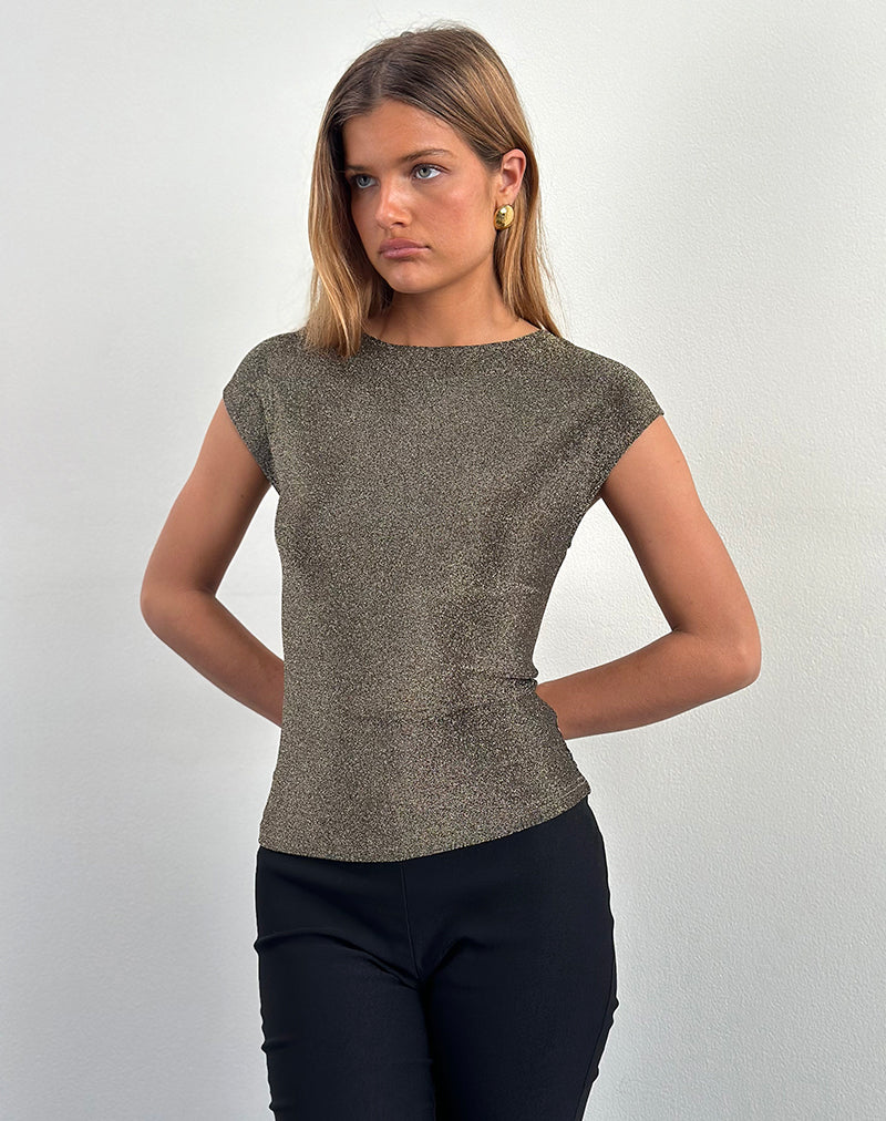 Nova Top aus Lurex Gold