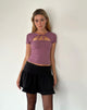 Bild von Novalie Tie Front Top in Mauve