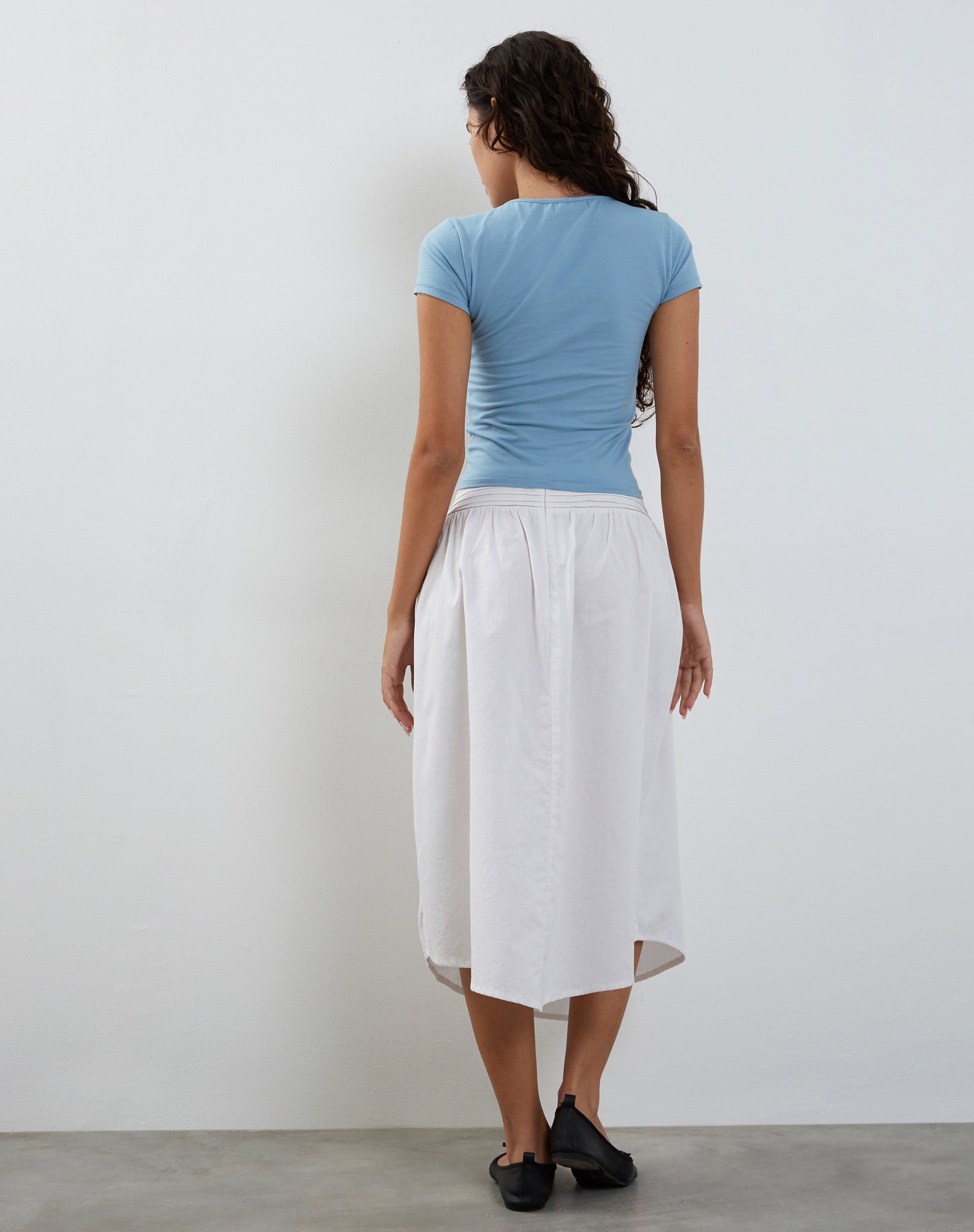 Bild von Novalie Tie Front Top in Artic Ice Lycra