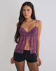 Bild des Nukara Butterfly Top in Regal Paisley Purple