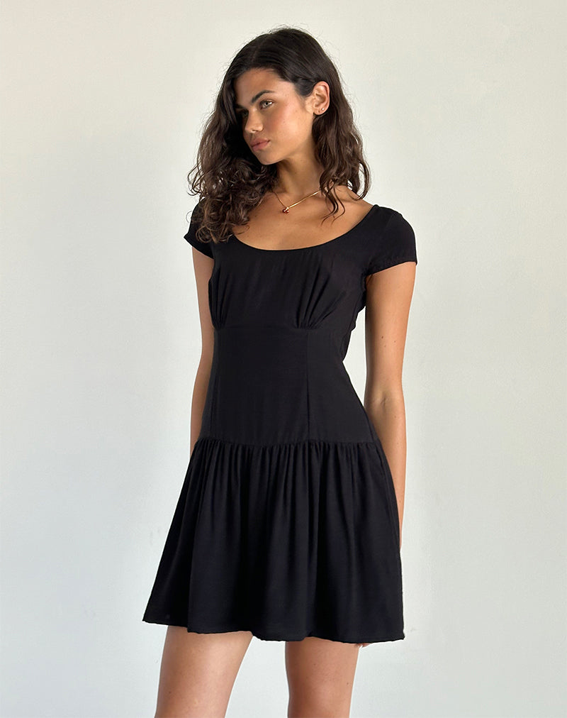 Image of Ohayo Minikleid in Schwarz