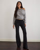 Image of Olira Schlaghose mit Ösen in Tailored Black