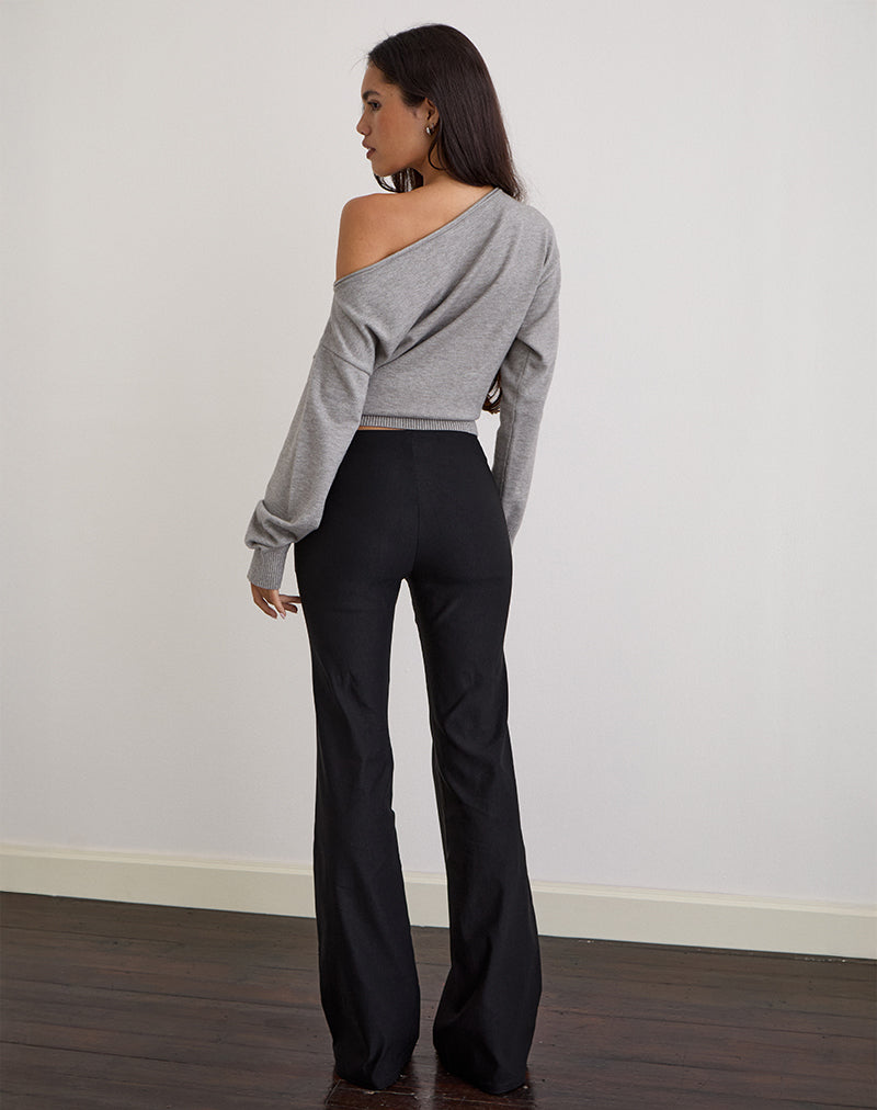 Image of Olira Schlaghose mit Ösen in Tailored Black
