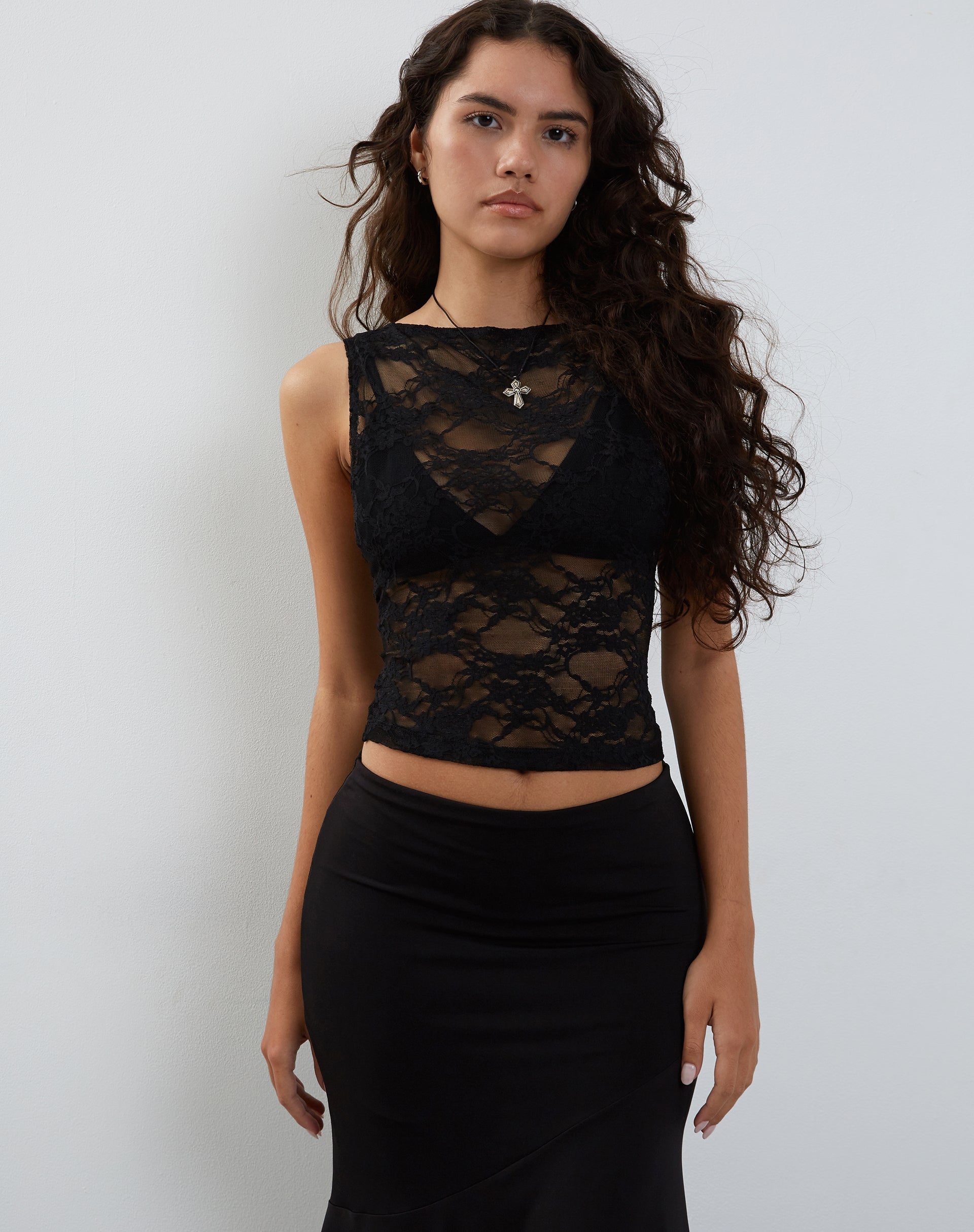 Bild von Maloe Lace Top in Schwarz
