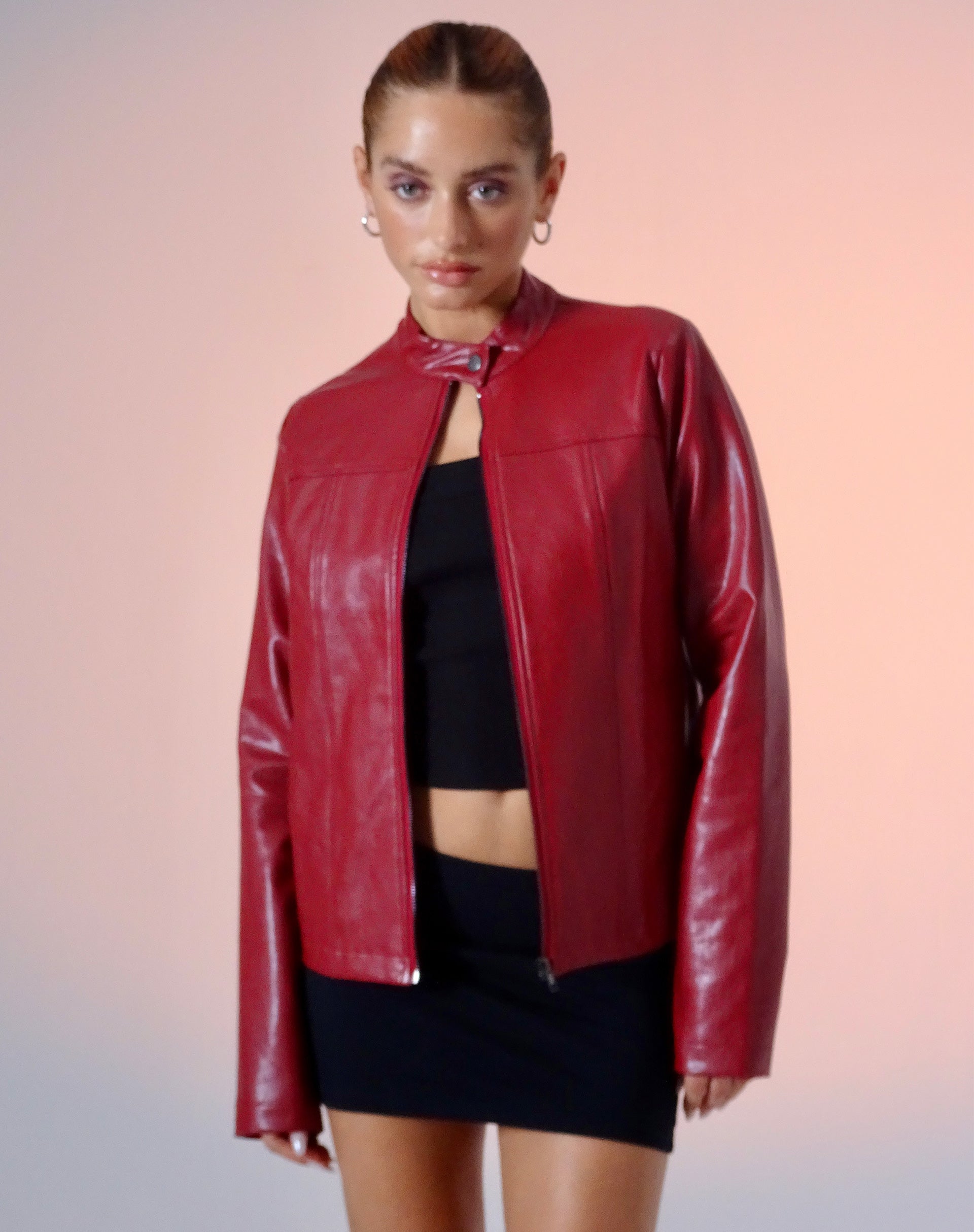 Abbildung von Olivia Jacket in PU Blood Red