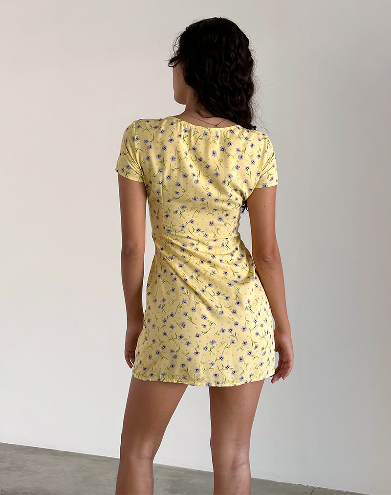Image of Omoni Minikleid in Wild Flower Lemon Drop