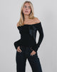 Image von Orianne Top in Knit Schwarz