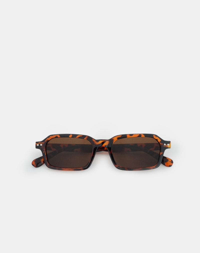 Ortez Sonnenbrille aus opakem Schildpatt