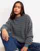 Image of Orvala Strickpullover in Schiefer und Braun gestreift