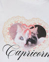 Weiß mit Capricorn Motel Pet Print