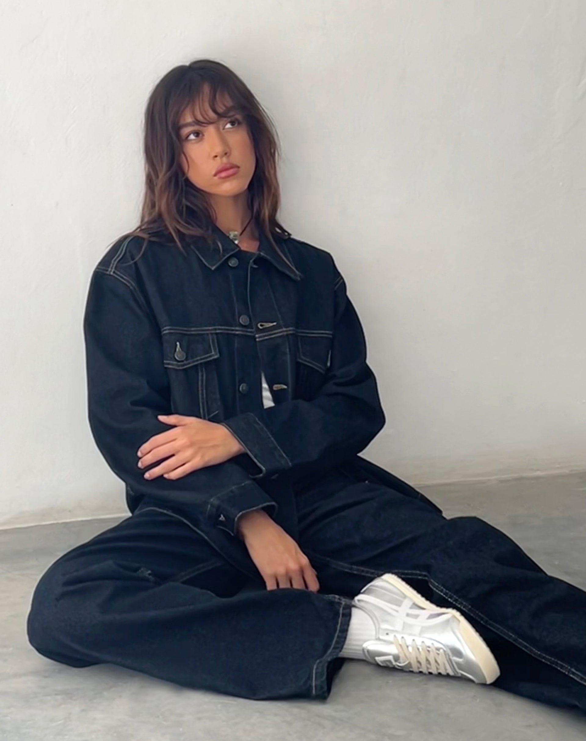 Bild von Oversized Denim Jacket in Indigo