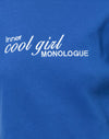 Kobaltblau mit Cool-Girl-Grafik