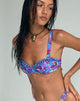 Bild von Pafri Bikini-Oberteil in verwaschenem Floral Violett
