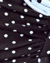 Schwarz und Blau Polka