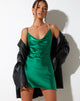 Bild von Paiva Slip Dress in Satin Kelly Green