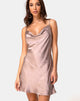 Image of Paiva Kleid aus Satin Taupe