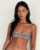 Image of Pali Bikini-Oberteil aus lila Tartan
