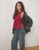 Bild von Palsi Tie Side Top in Burgundy