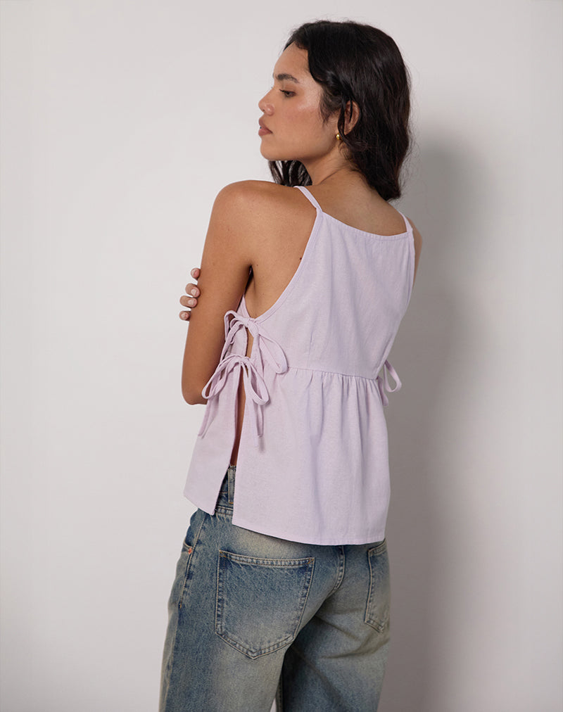Bild von Palsi Tie Side Top in Hellflieder
