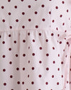 Rosa mit mittlerem Polka-Rot