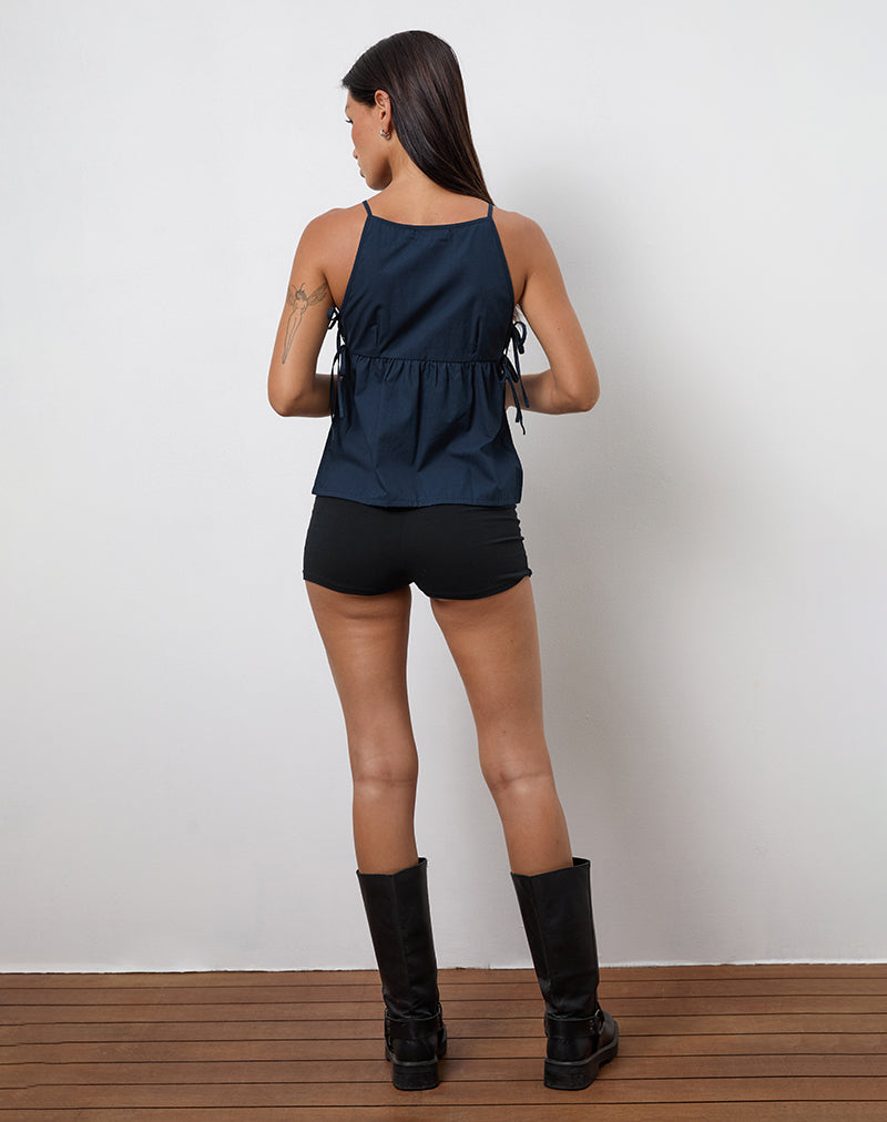 Bild von Palsi Tie Side Vest Top in Navy