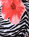 Zebra mit Blumenmuster