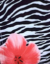  Zebra mit Blumenmuster