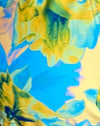 blau aquarelliert floral