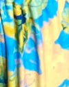 blau aquarelliert floral