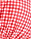 Rotes Gingham mit Schleifen