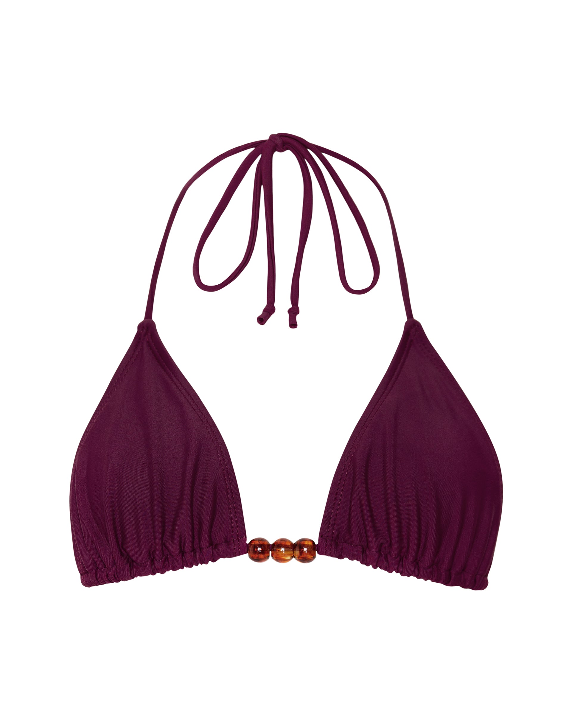 Bild von Pami Perlen-Bikini-Oberteil in Burgundy