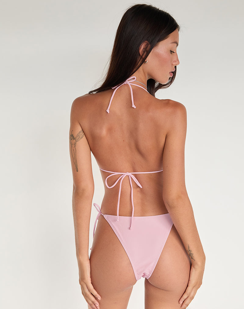 Bild von Pami Bikinioberteil in Rosa und Blau Aquarellblume