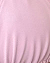 Sakura Shimmer mit rotem Riemen und Schleife