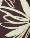 Braun und Elfenbein Doodle Swirl mit Perlen