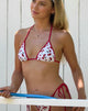 Image of Pami Bikini-Oberteil in Kirschen mit Kontrastbändern