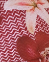 Zickzack Lilie Burgund mit Perlen