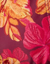 Skizzenhaftes Hibiskus-Burgund