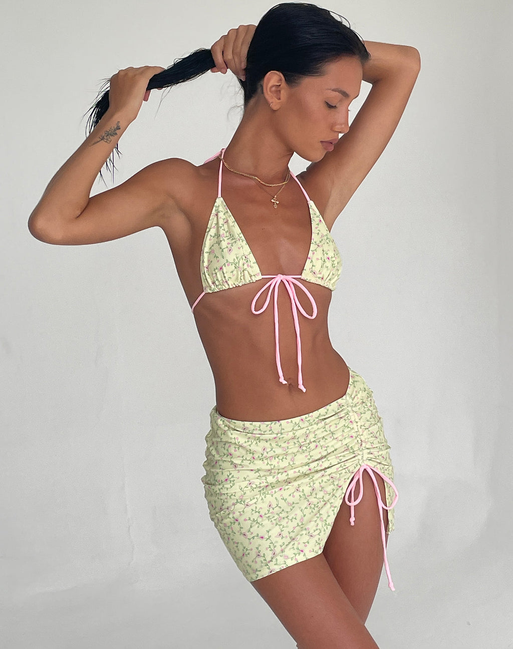Kelsi Bademantel in Paisley Gelb