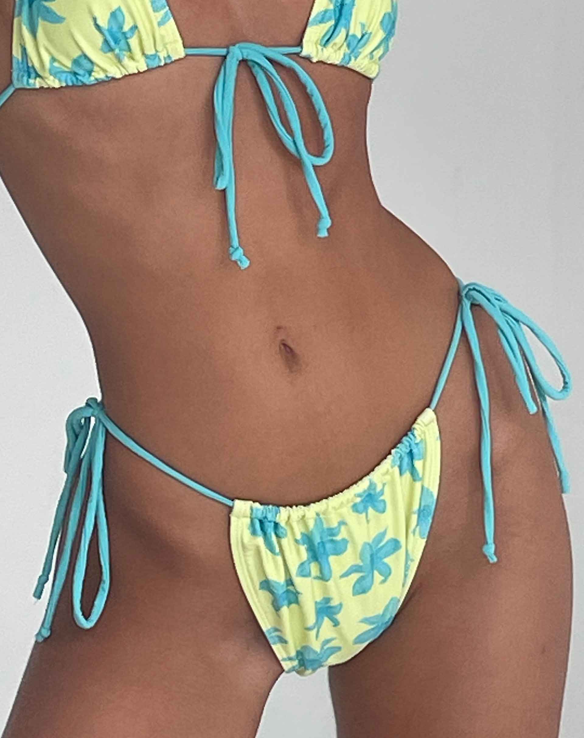 Bild von Leyna Bikini Bottom in Gelb Painted Flower