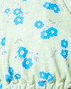 Ditsy Blume Kalkblau
