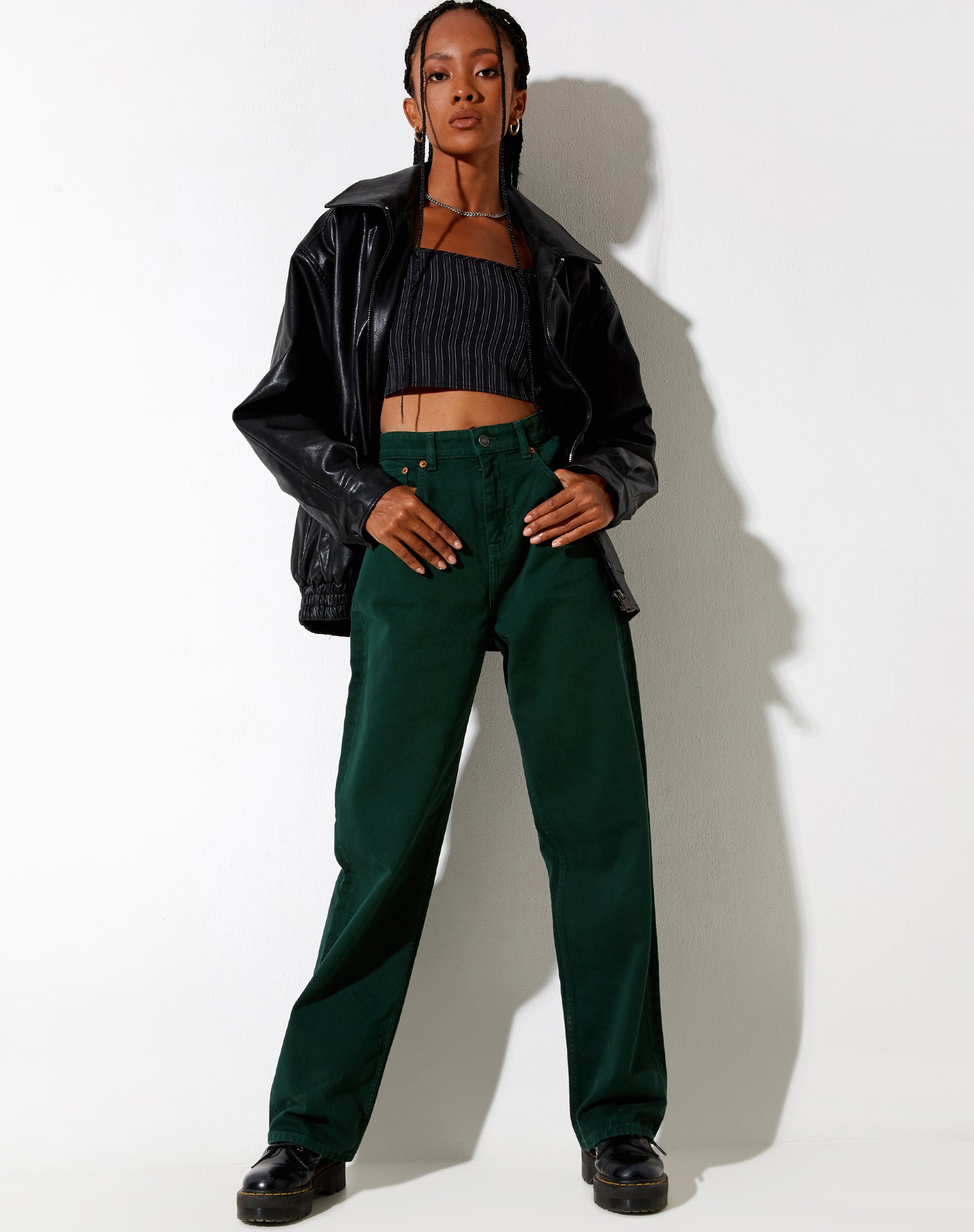 Bild von Parallel Jeans in Waldgrün
