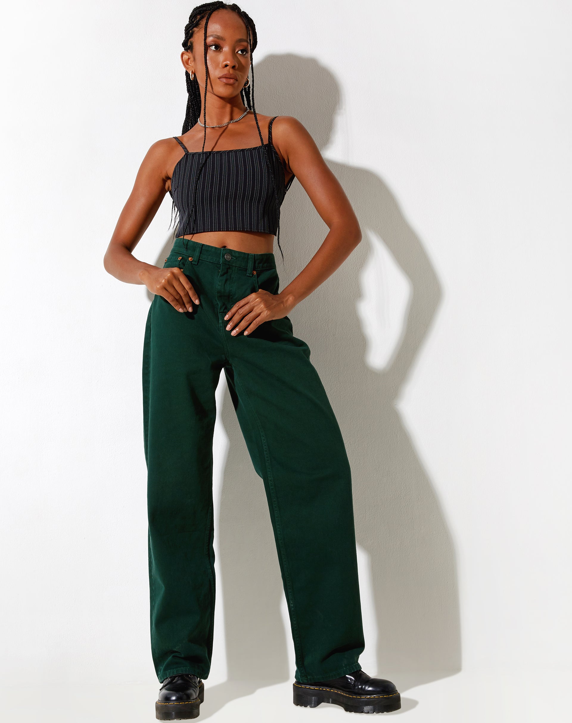 Bild von Parallel Jeans in Waldgrün