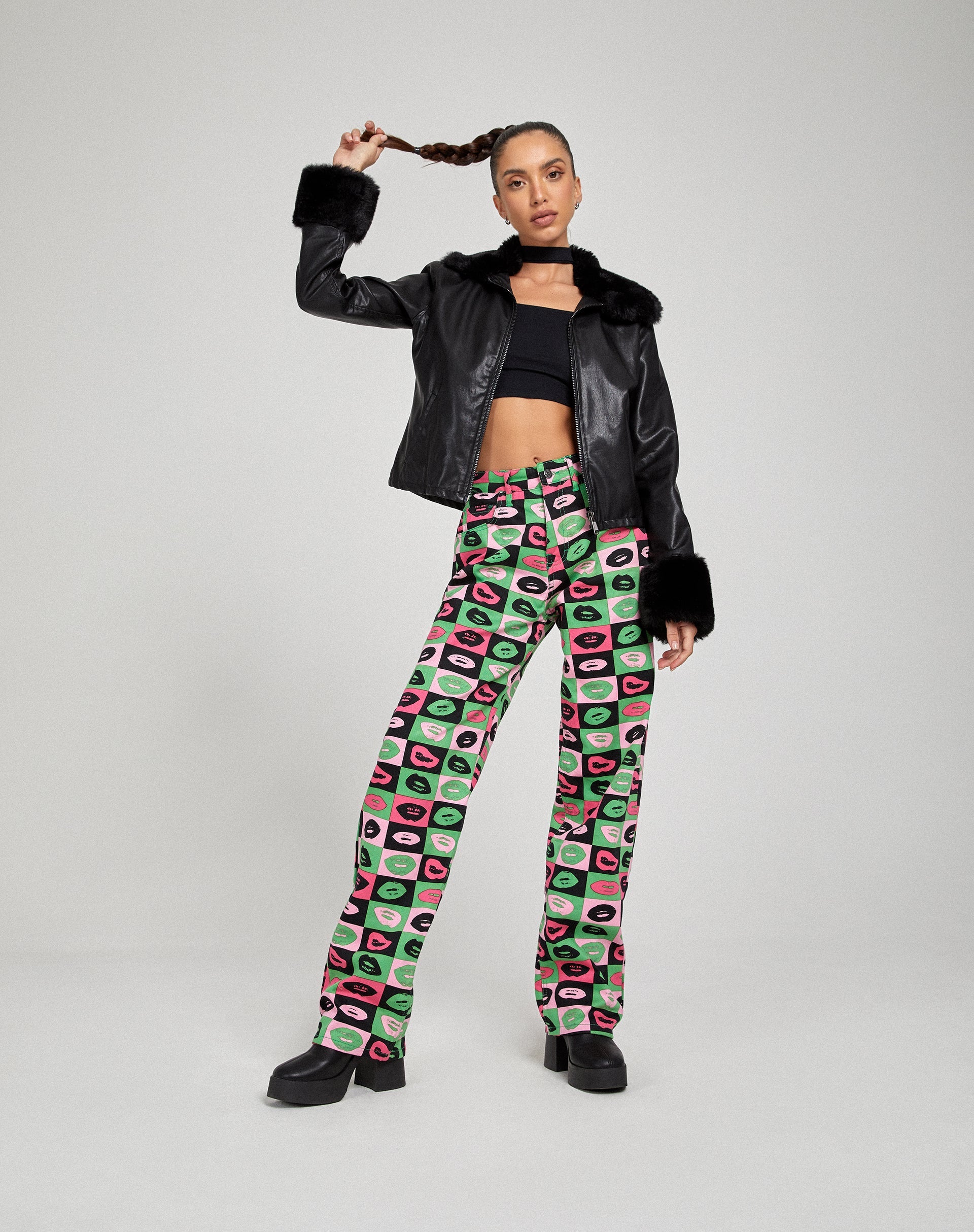 Abbildung der Parallel Jeans in Lips Green