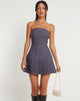 Bild von Payoda Bandeau-Minikleid in Dunkelgrau