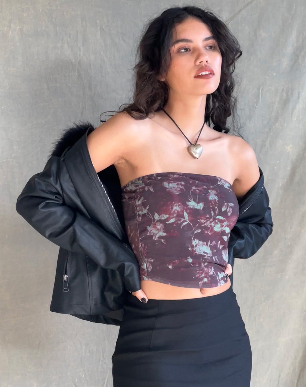 Peggy Bandeau-Top in Botanical Floral Braun