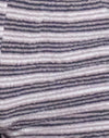 Mauve Dunkelgrau und Elfenbeinfarben gestreift
