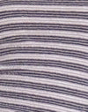 Mauve Dunkelgrau und Elfenbeinfarben gestreift